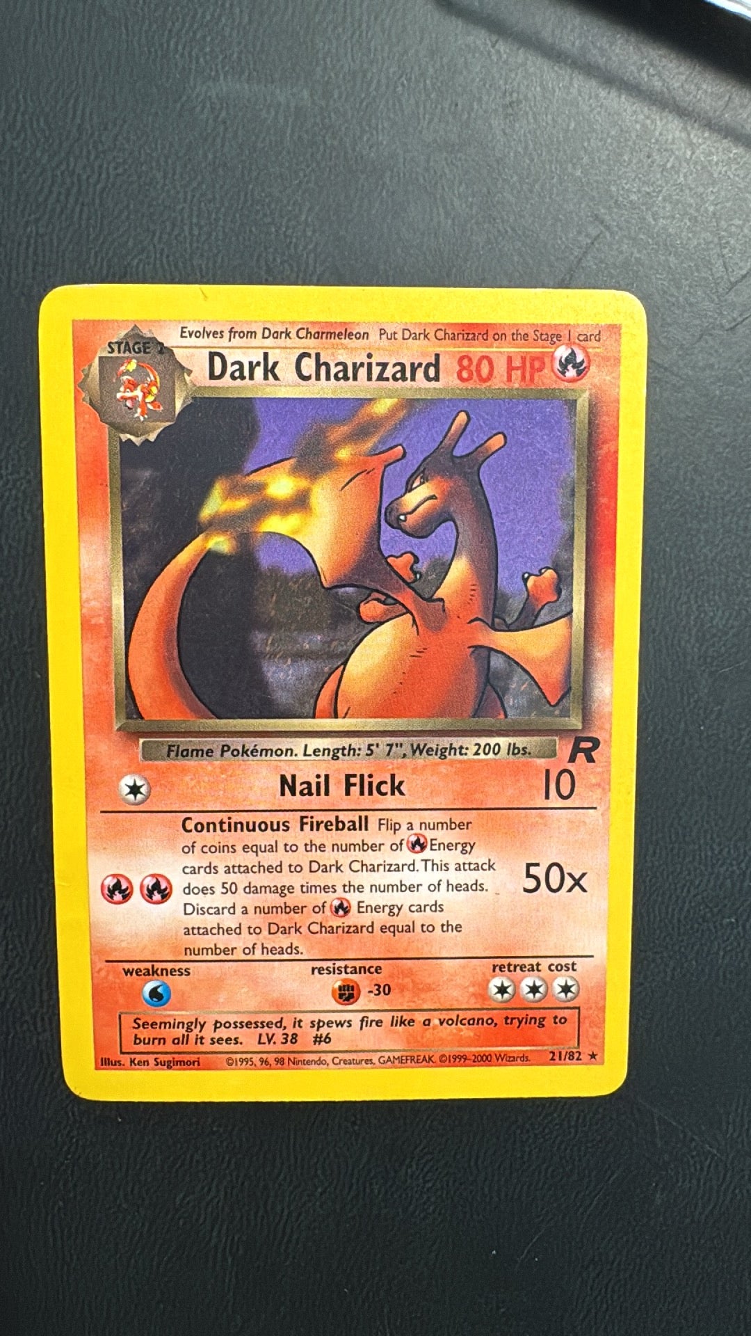 Dark Charizard 21/82 non holo DMG