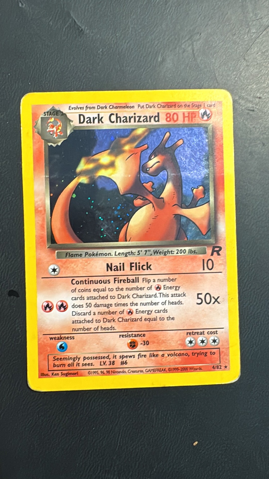 Dark Charizard 4/102 Holo Damaged Team Rocket