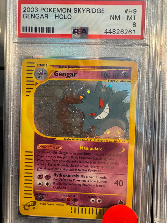 PSA 8 Gengar Skyridge Holo NM-MT