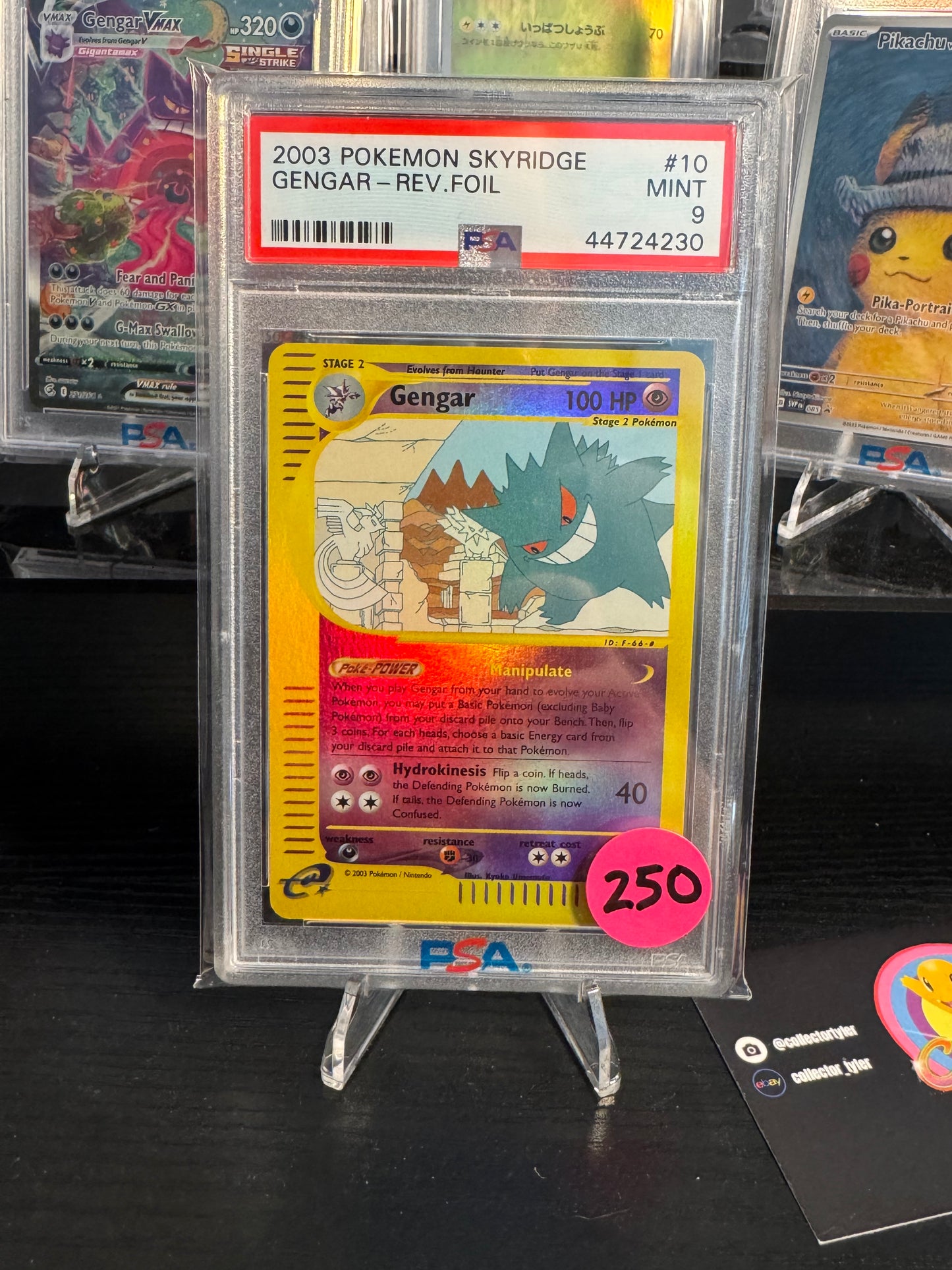 PSA 9 Skyridge Gengar Rev holo Mint