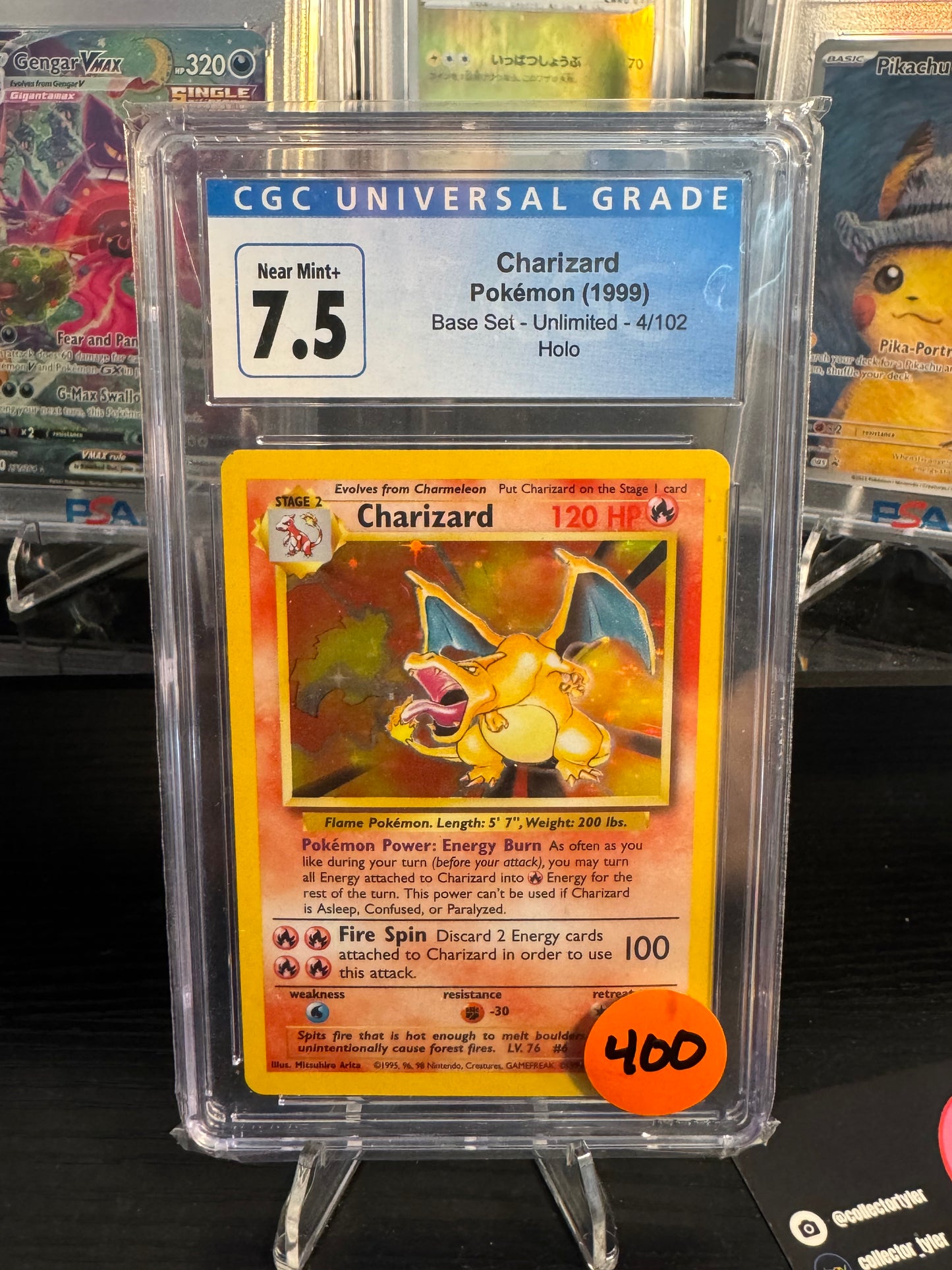 CGC 7.5 base set charizard