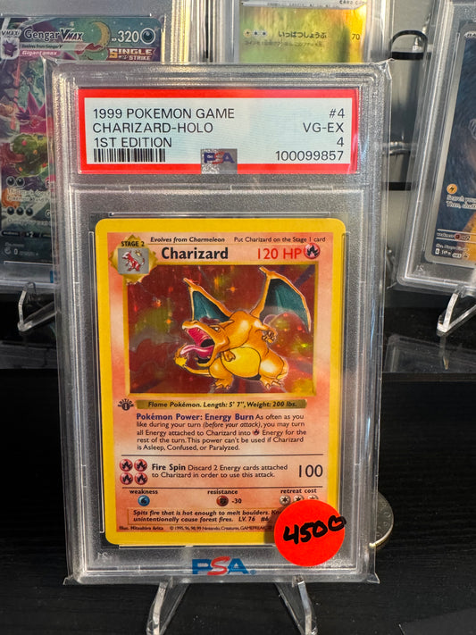 PSA 4 1st edition base set Charizard