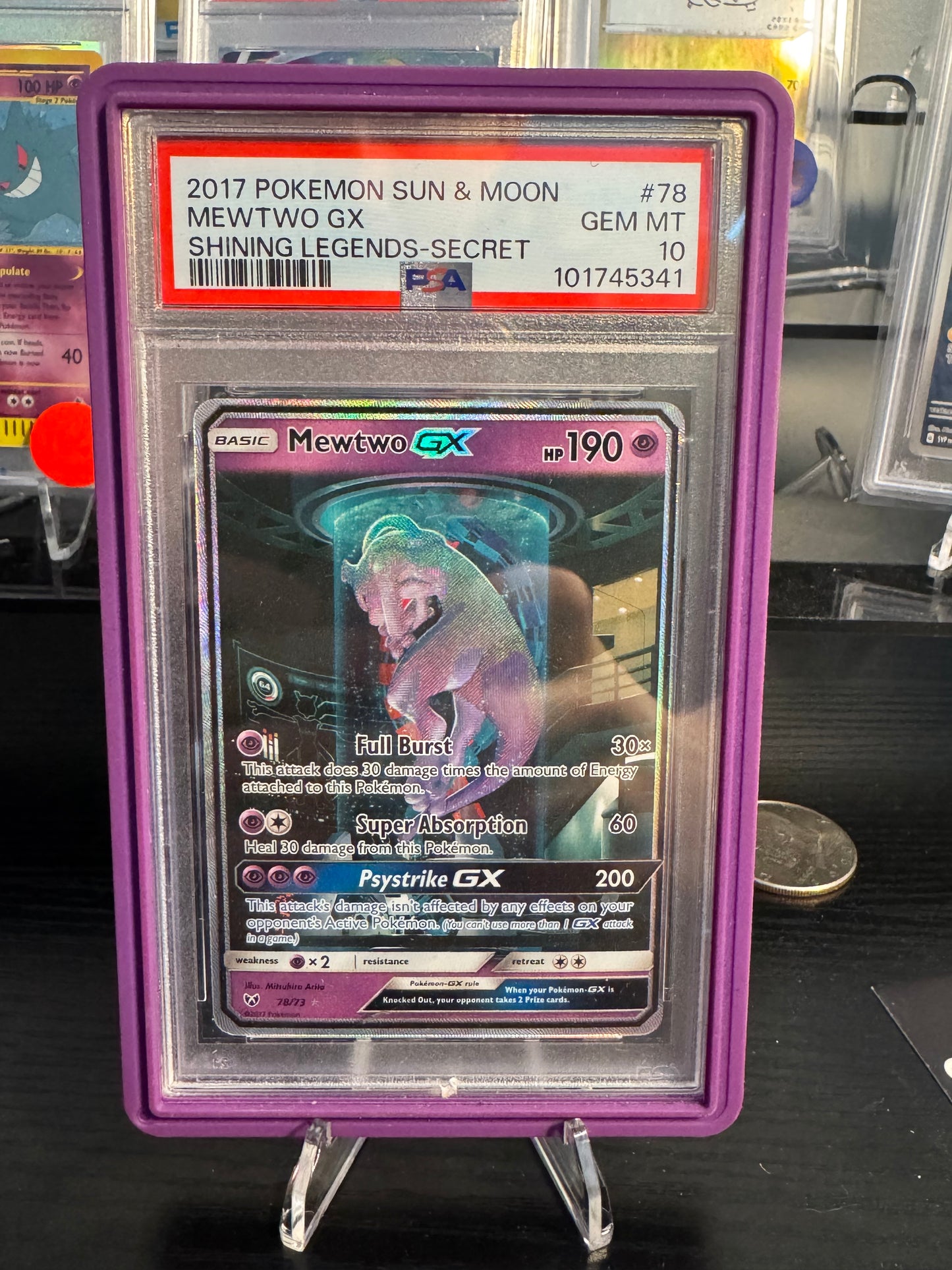 PSA 10 Shining Legends Mewtwo GX “Mewtube”