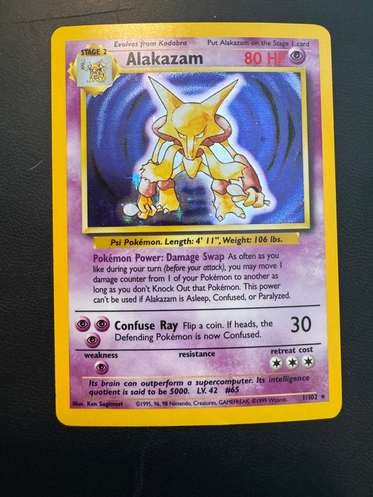 Alakazam base set holo NM