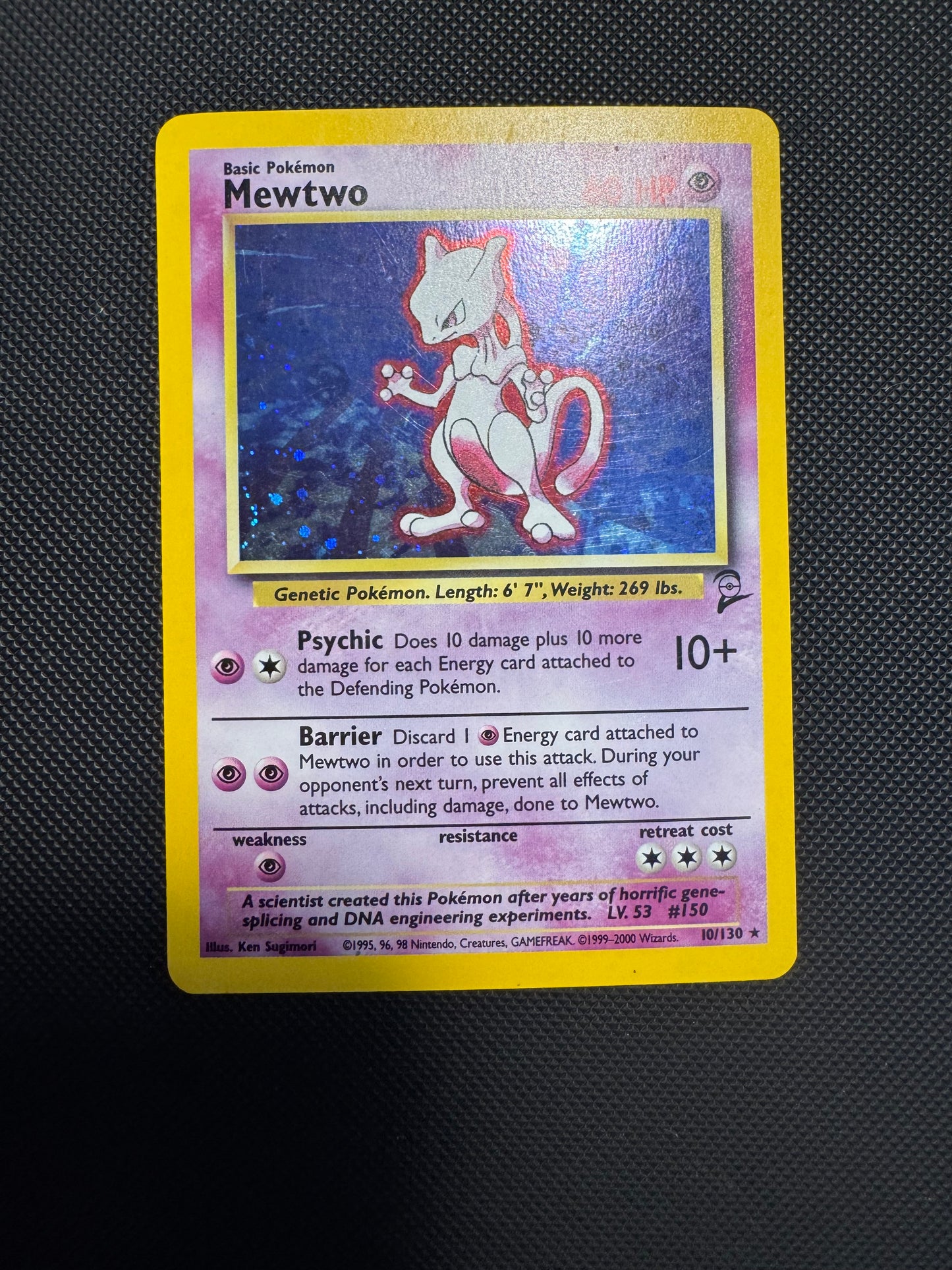 Mewtwo base set 2 holo LP