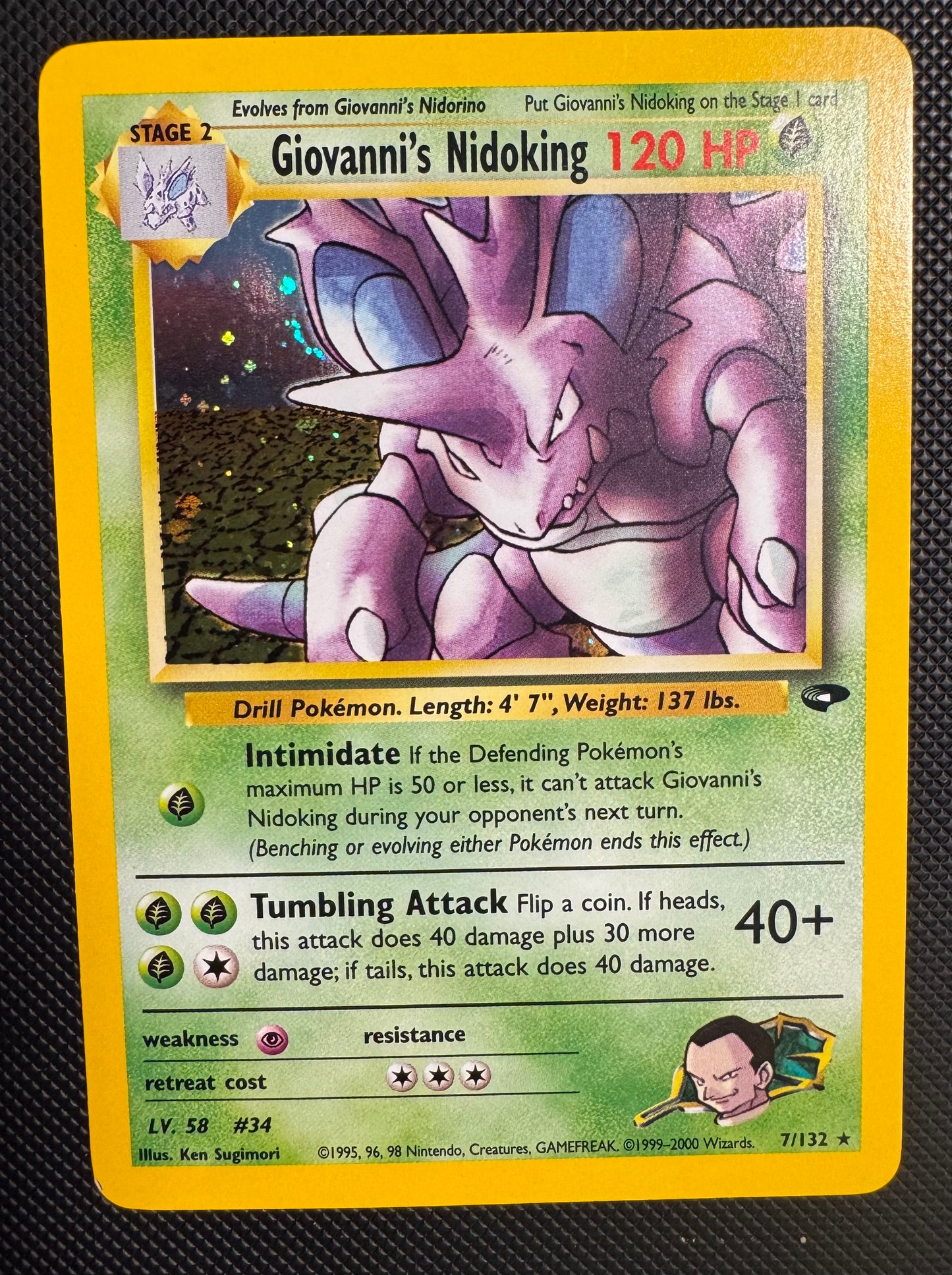 Giovanni’s Nidoking Gym Challenge NM holo