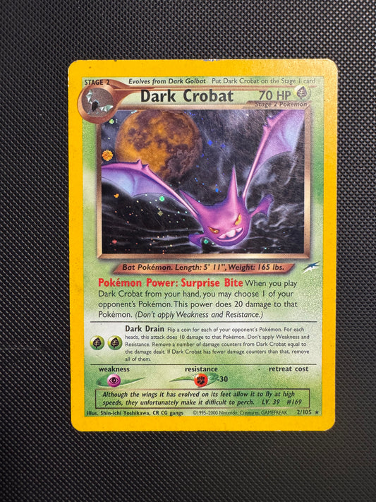 Dark Crobat Neo Destiny Holo Heavy Play