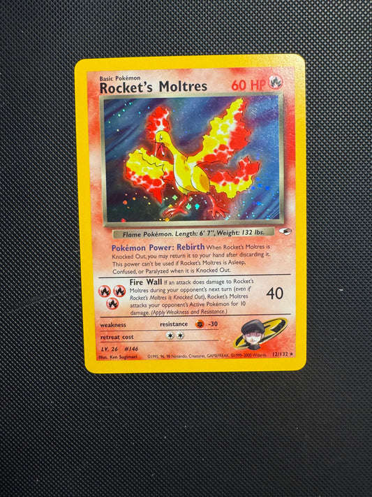 Rockets Moltres Gym Heroes Holo NM