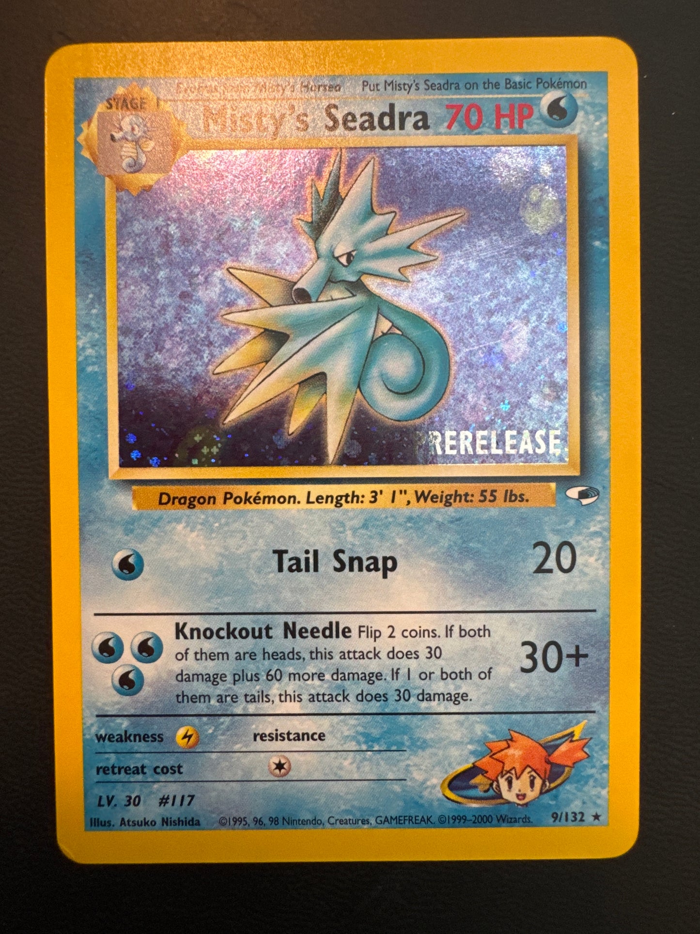 Misty’s Seadra prerelease NM+