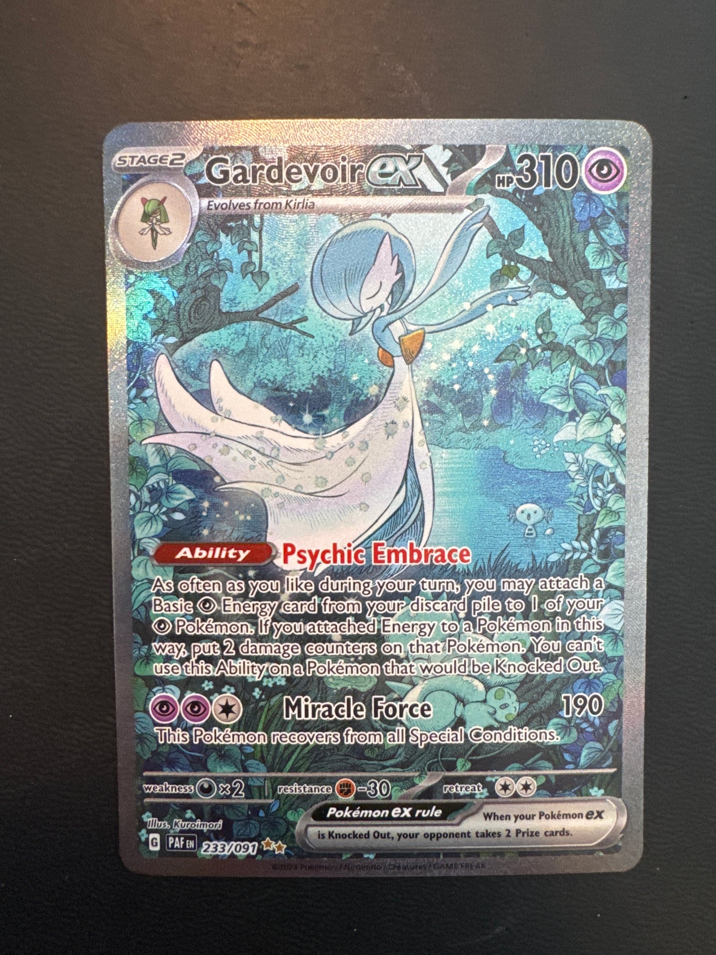 Gardevoir Ex Paldean Fates SIR 233/91 NM