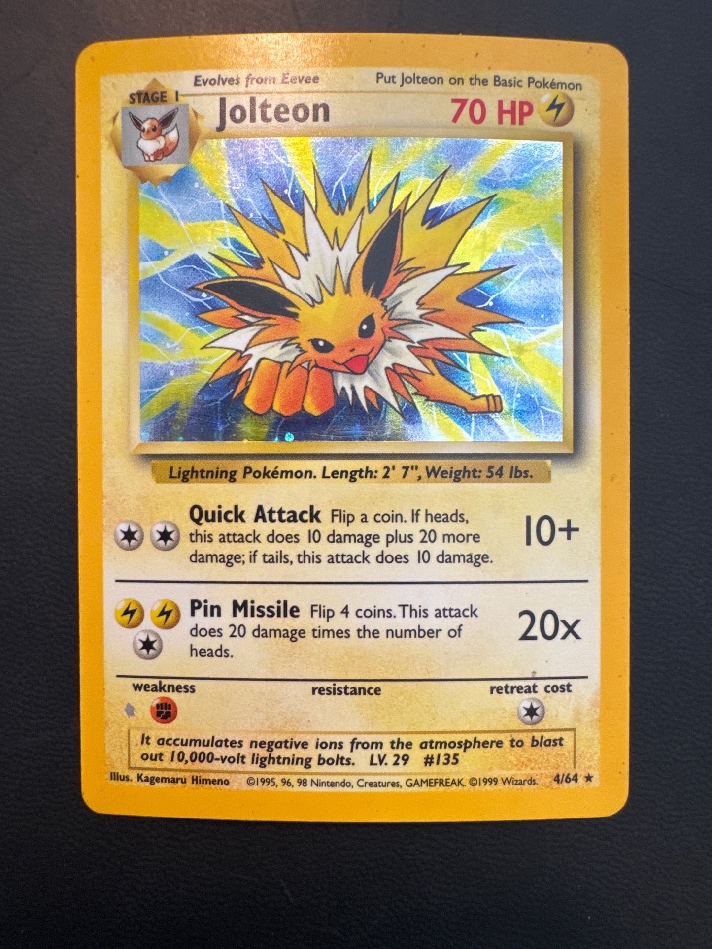 No Symbol Jolteon Holo MP 4/64