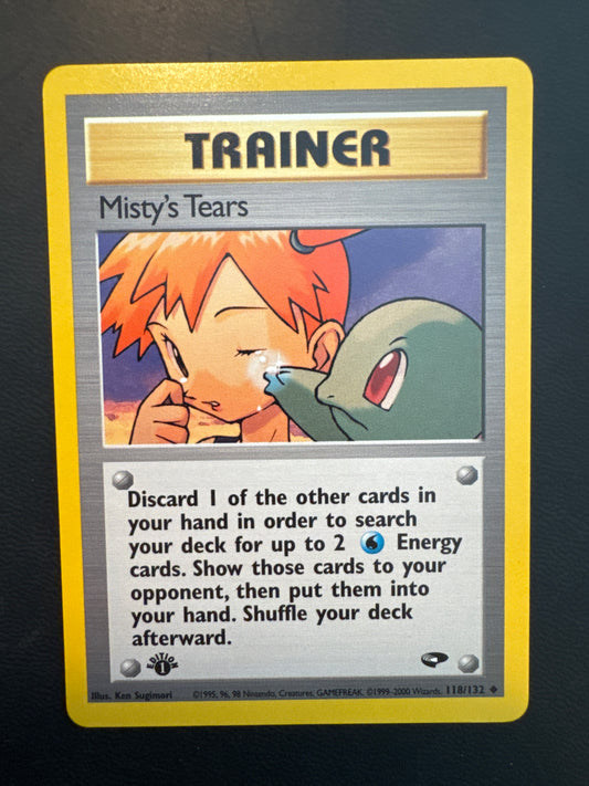 1st edition Misty’s Tears Gym Challenge NM 118/132